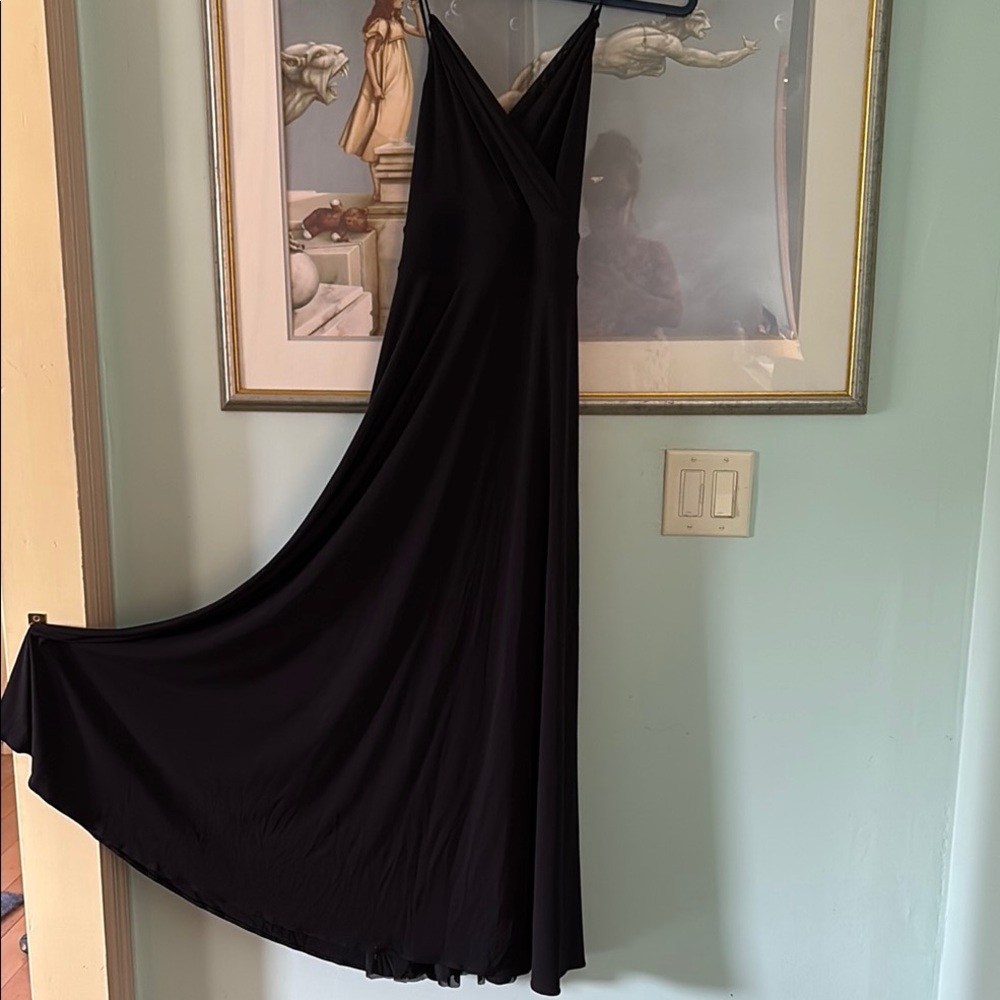 Calvin Klein Black Halter Top Evening Dress